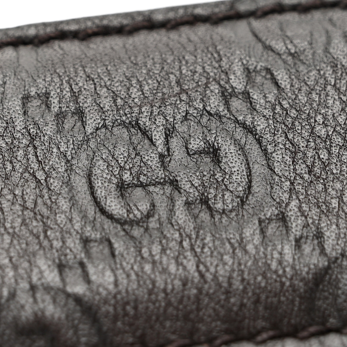 Gucci Guccissima Interlocking G Belt 105 42 Dark Brown 6 of 7