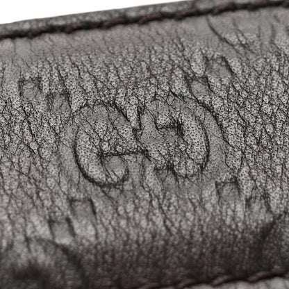 Gucci Guccissima Interlocking G Belt 105 42 Dark Brown 6 of 7