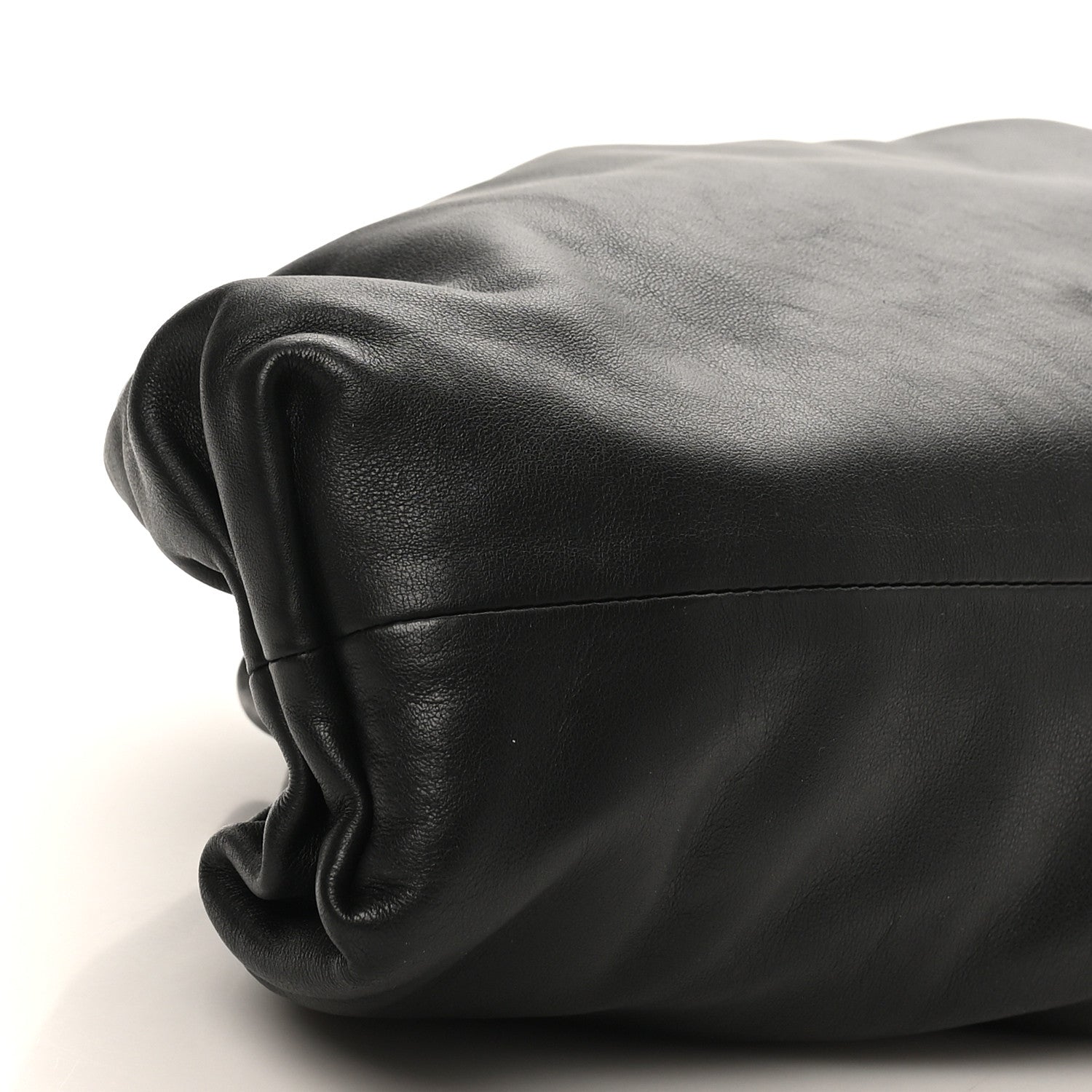 Bottega Veneta Smooth Butter Calf The Pouch Oversized Clutch Black 9 of 10