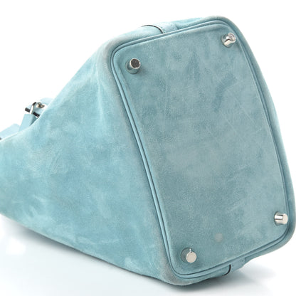 Hermes Veau Doblis Swift Picotin Lock Touch 18 PM Bleu Atoll 6 of 14