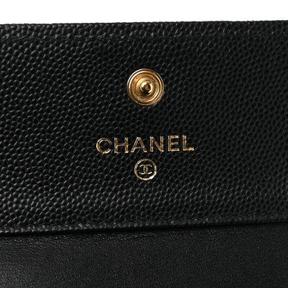 Chanel Caviar Quilted Small Boy Flap Wallet Black 6 of 7