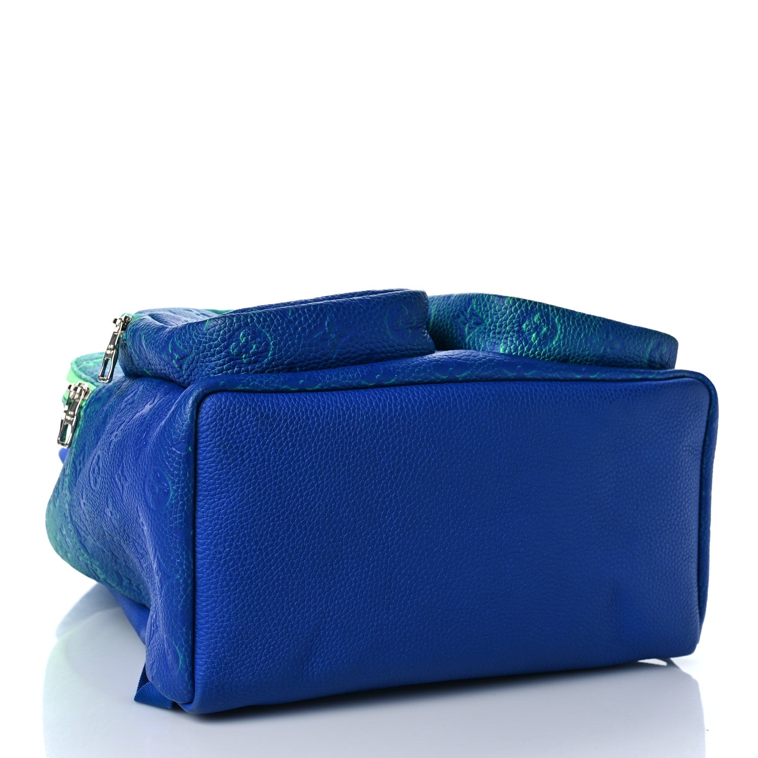 Louis Vuitton Taurillon Illusion Multipockets Backpack Bleu Vert 4 of 10