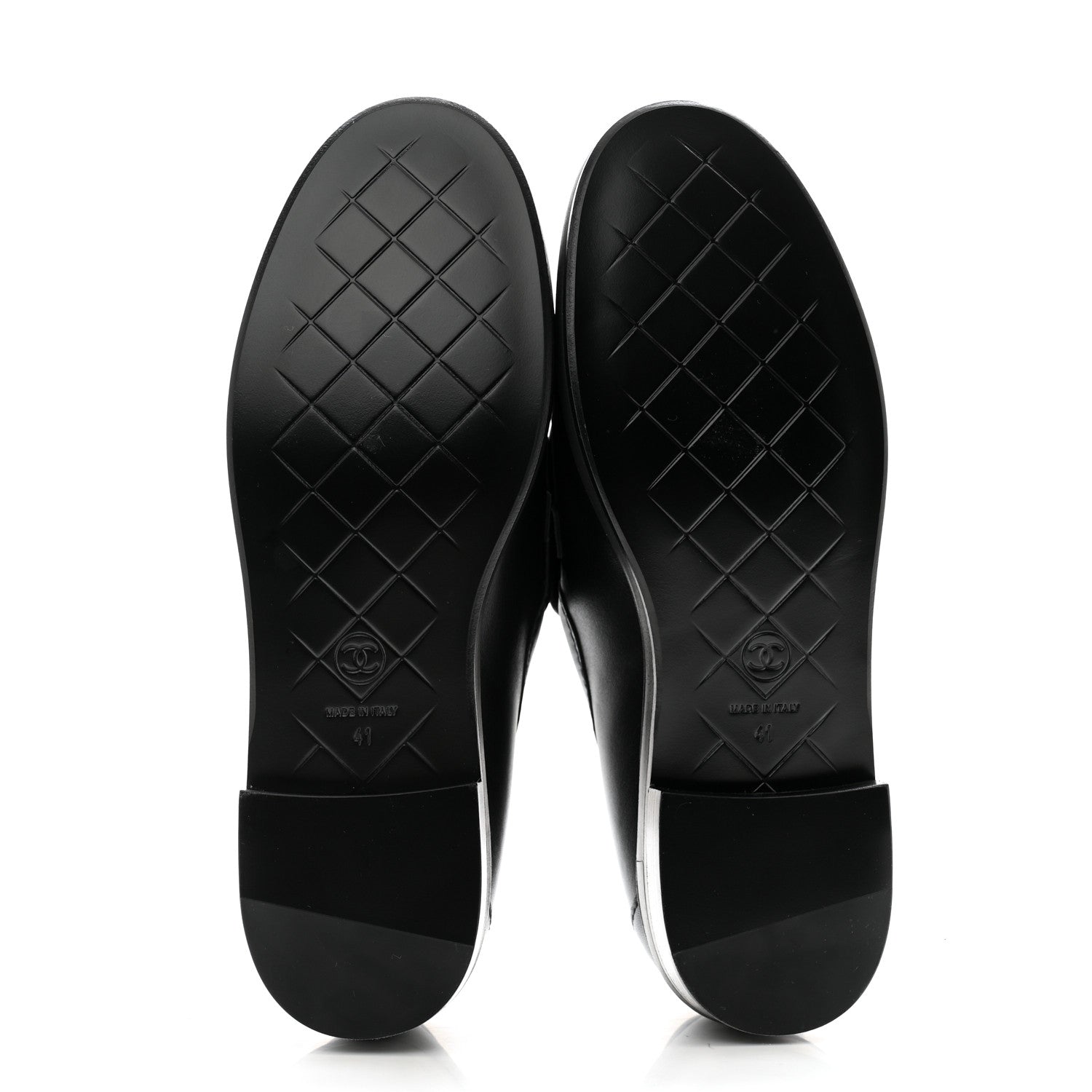 Chanel Lambskin Quilted CC Turnlock Loafers 41 Black 5 of 8