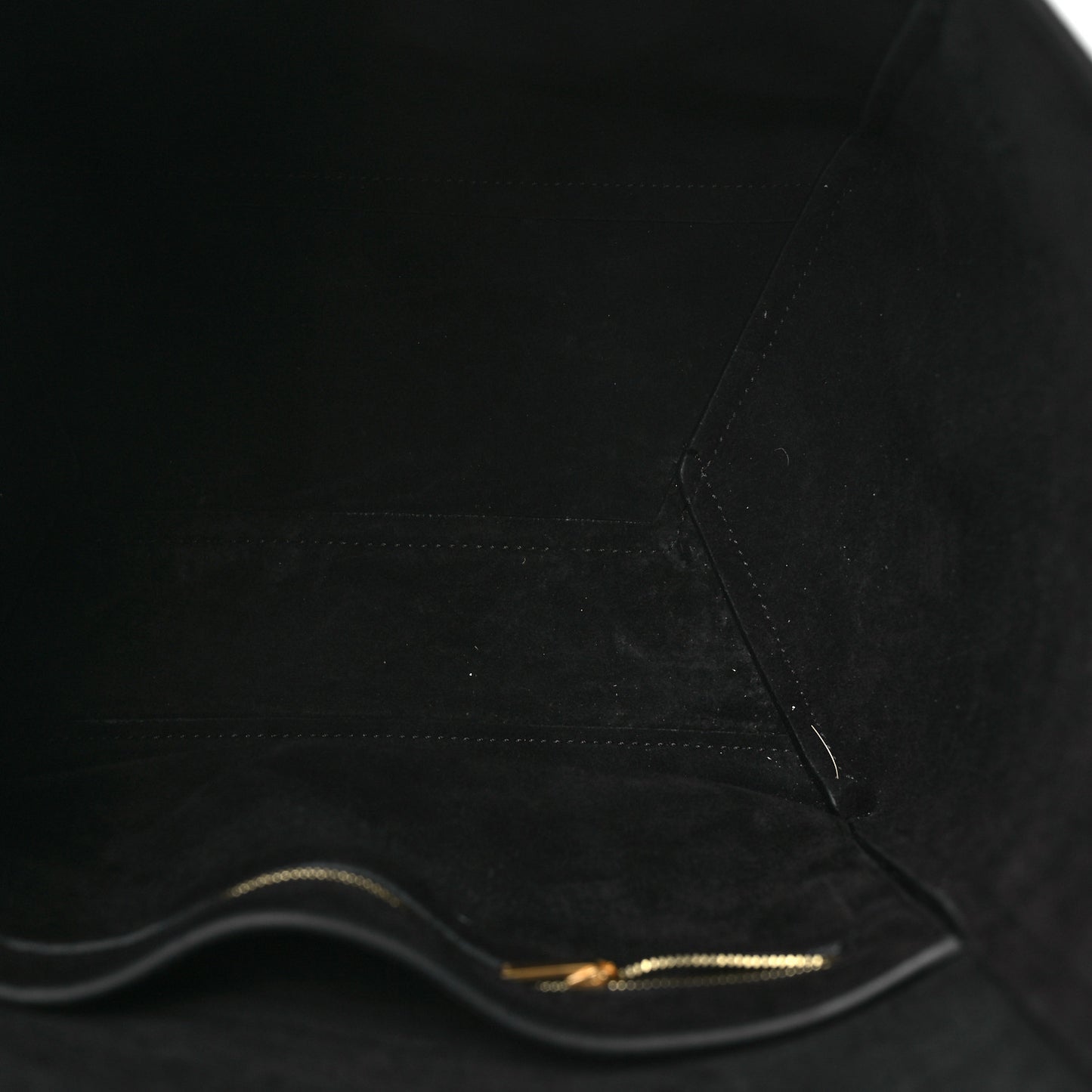 Soft Grained Calfskin Sangle Bucket Bag Black