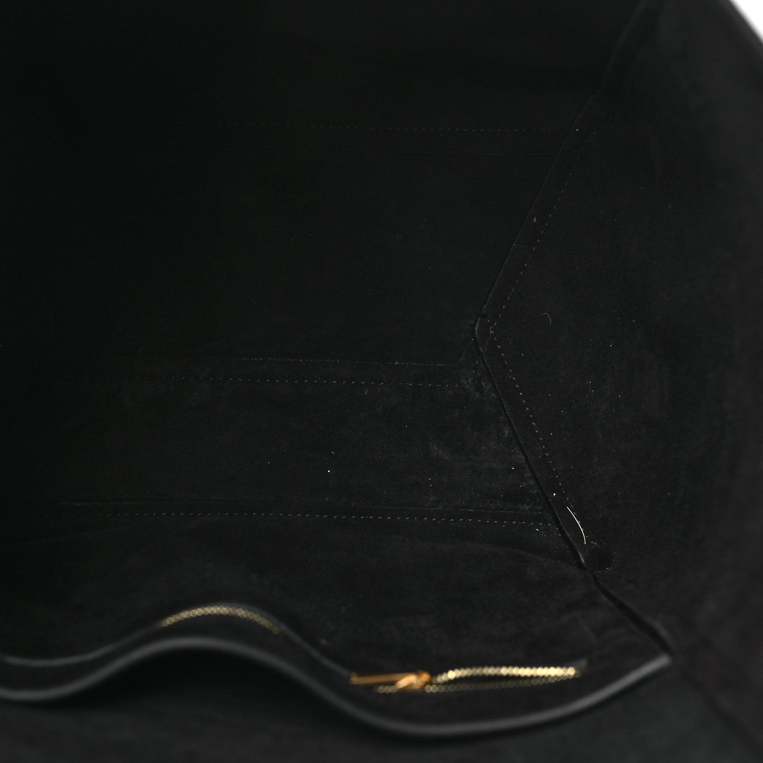 Celine Soft Grained Calfskin Sangle Bucket Bag Black 5 of 14