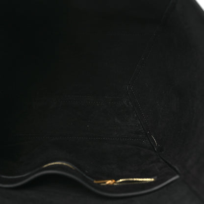 Celine Soft Grained Calfskin Sangle Bucket Bag Black 5 of 14