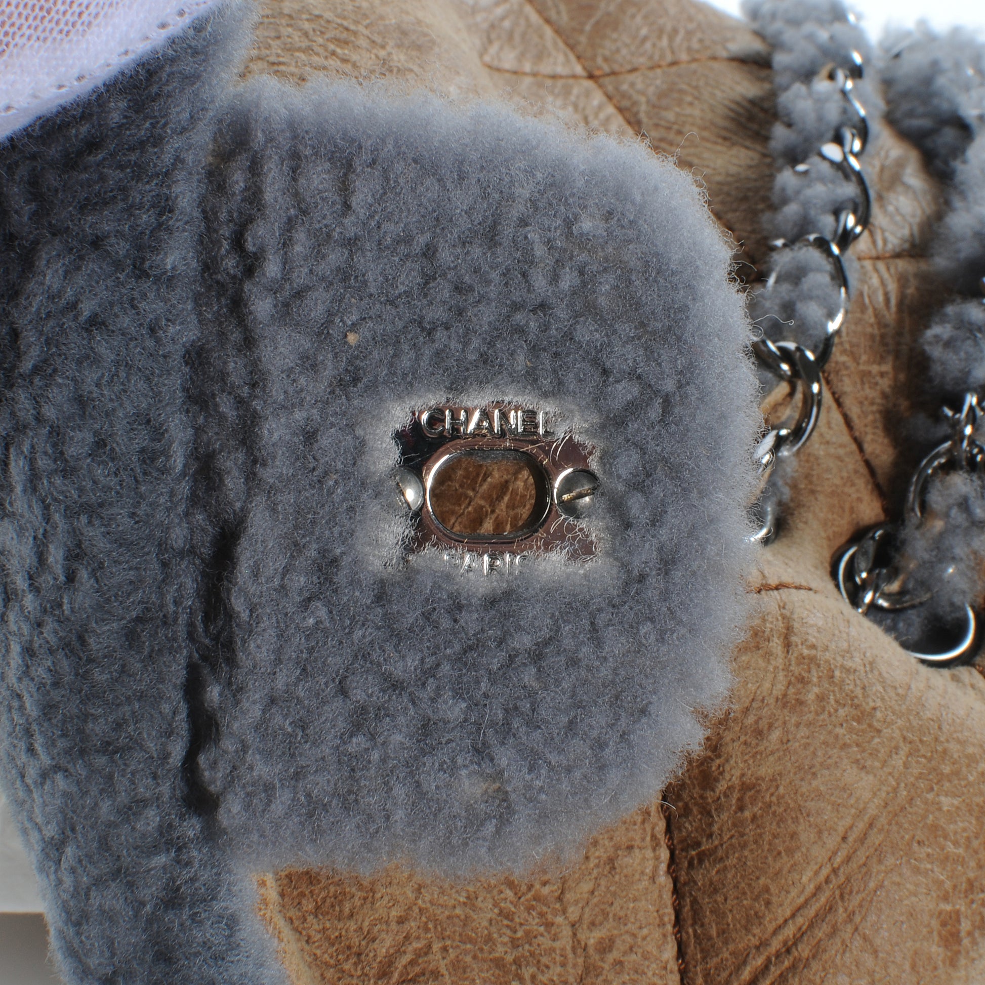 Chanel Shearling Sheepskin Quilted Medium Flap 8 of 9