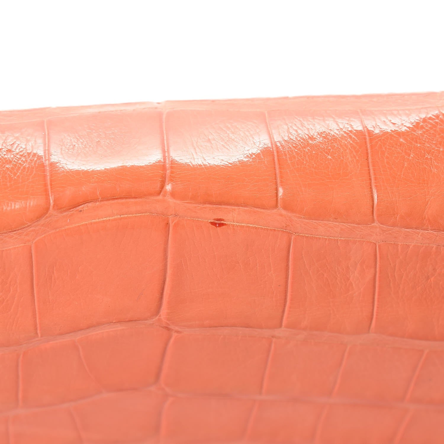 Nancy Gonzalez Crocodile Foldover Clutch Orange 14 of 19