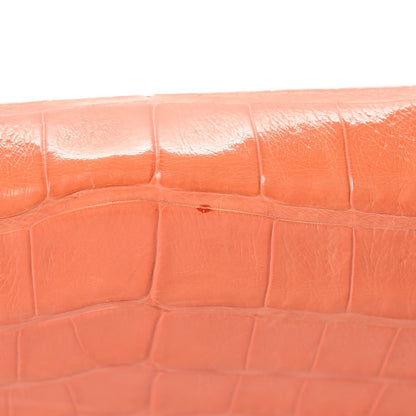 Nancy Gonzalez Crocodile Foldover Clutch Orange 14 of 19