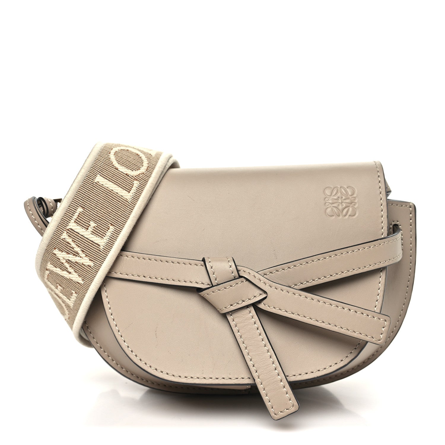 Loewe Calfskin Jacquard Mini Gate Dual Bag Sand 1 of 11
