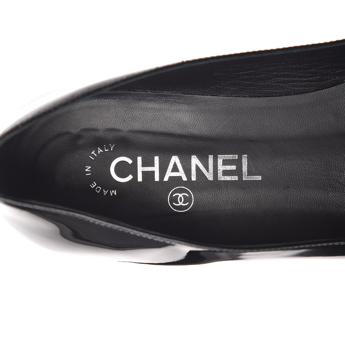 Patent CC Mocassin Loafers 38 Black