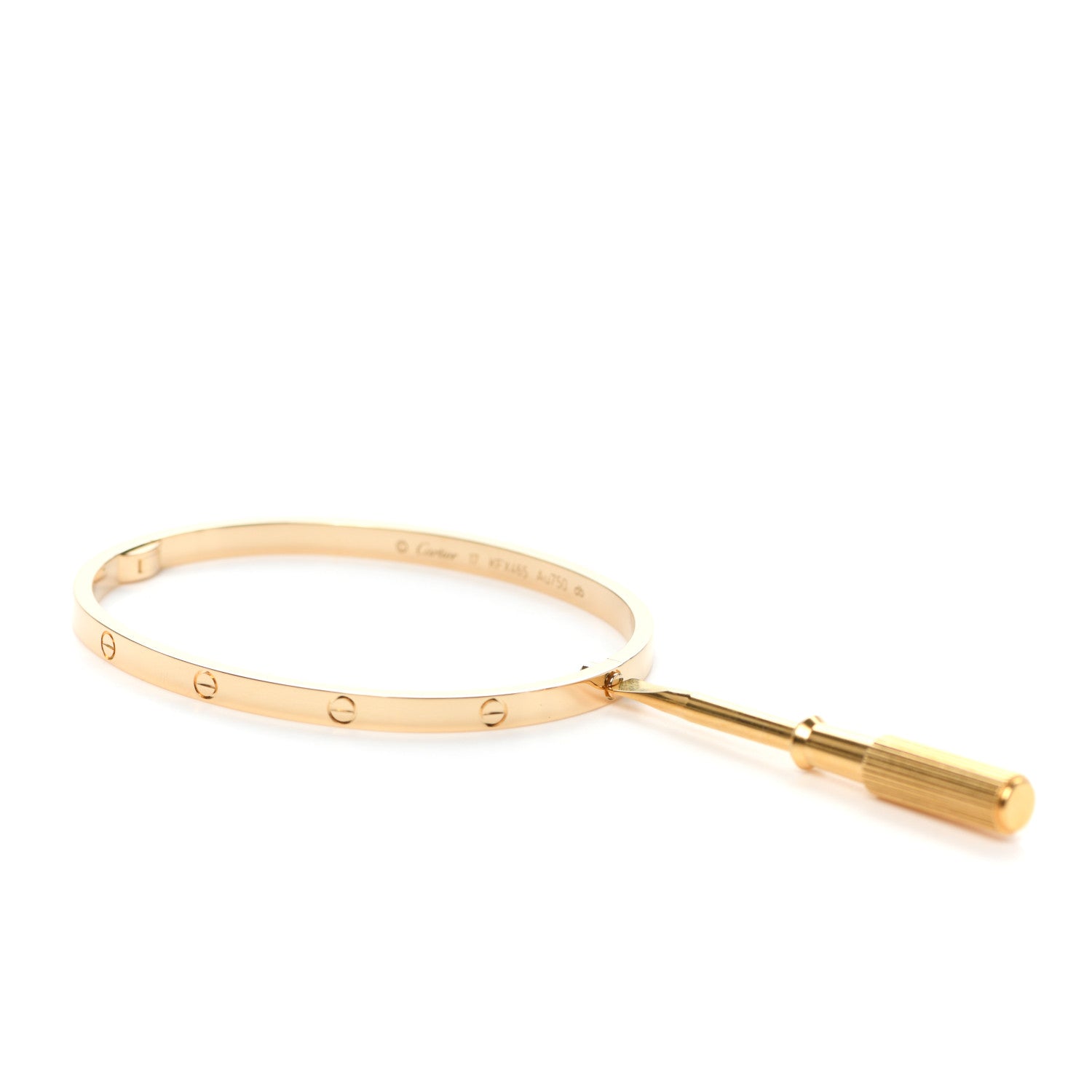 Cartier 18K Yellow Gold Small LOVE Bracelet 17 4 of 7