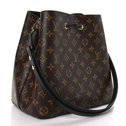 Louis Vuitton Monogram Neonoe MM Black 3 of 10