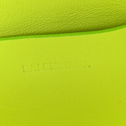 Balenciaga Grained Calfskin Embossed Car Camera Bag Yellow Fluo Black 7 of 10