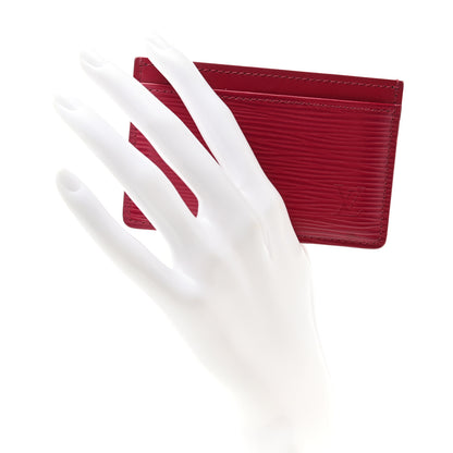 Louis Vuitton Epi Card Holder Fuchsia 2 of 9
