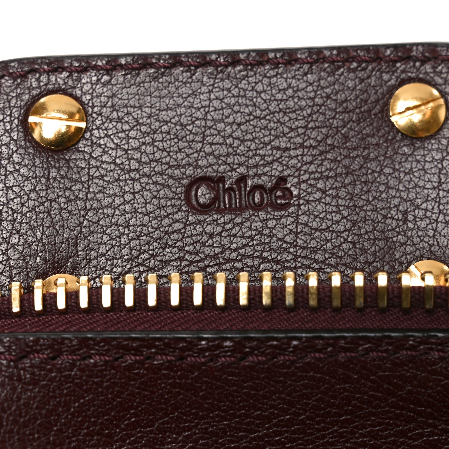 Chloe Grained Buffalo Paddington Grenat 6 of 10