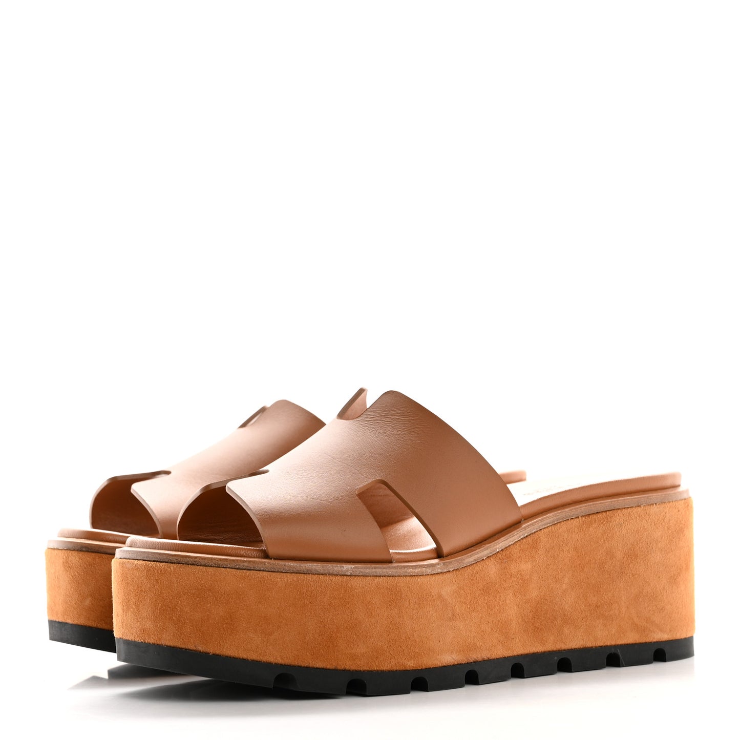 Calfskin Suede Goatskin Eze 30 Sandals 36 Naturel