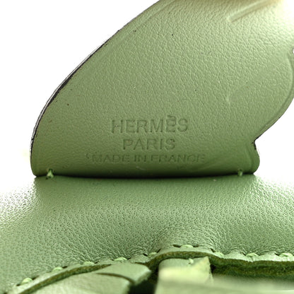 Hermes Milo Lambskin Grigri Rodeo Pegase Horse Bag Charm PM Vert Criquet 3 of 6