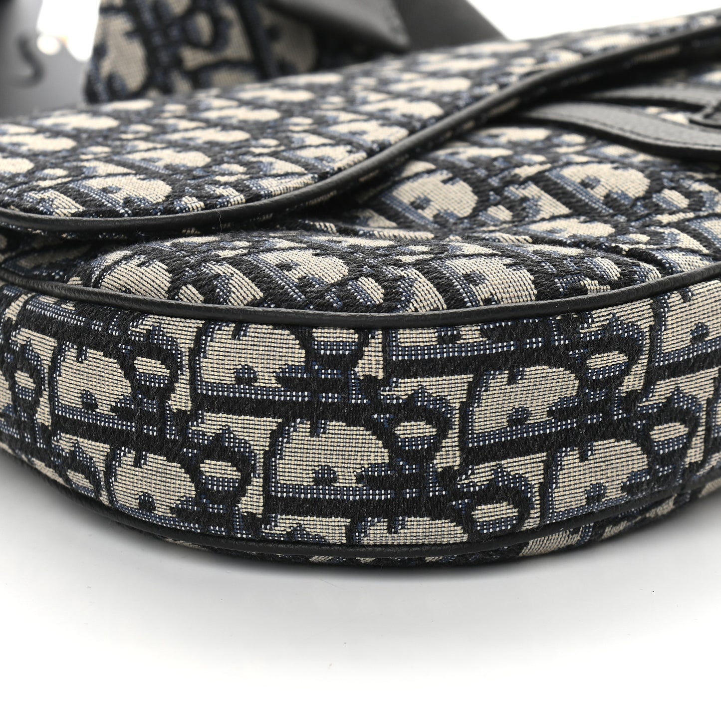 Oblique Mens Saddle Bag Blue