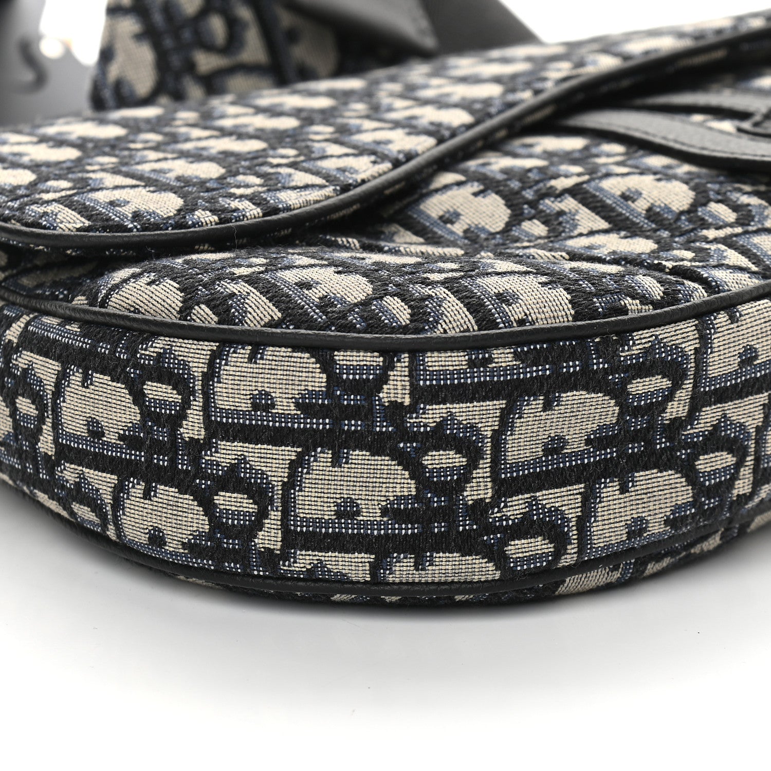 Christian Dior Oblique Mens Saddle Bag Blue 7 of 8