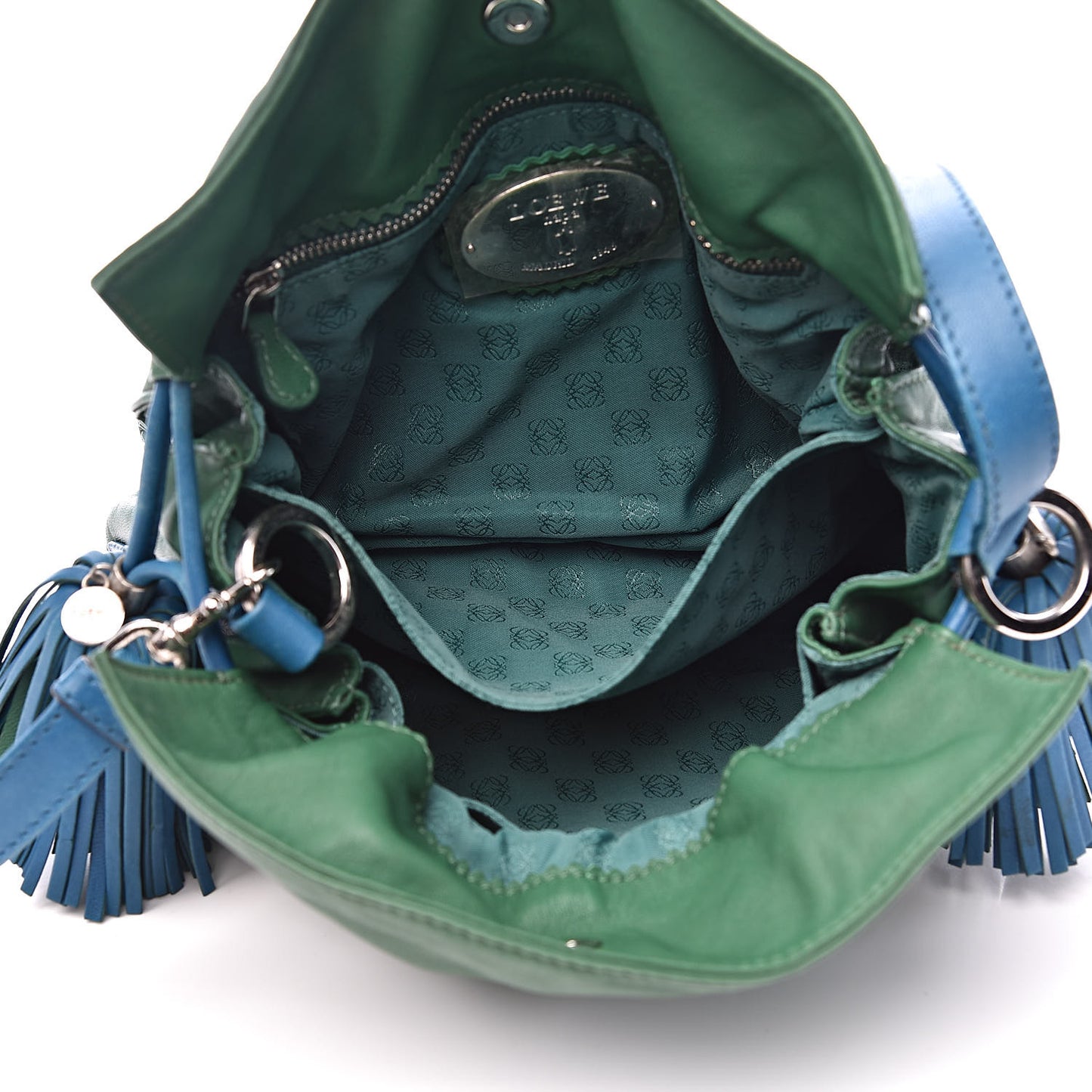 Calfskin Flamenco Shoulder Bag Green