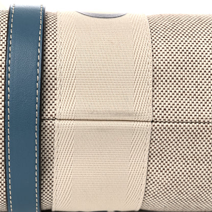 Chloe Cotton Calfskin Medium Woody Ribbon Tote White Blue 14 of 14