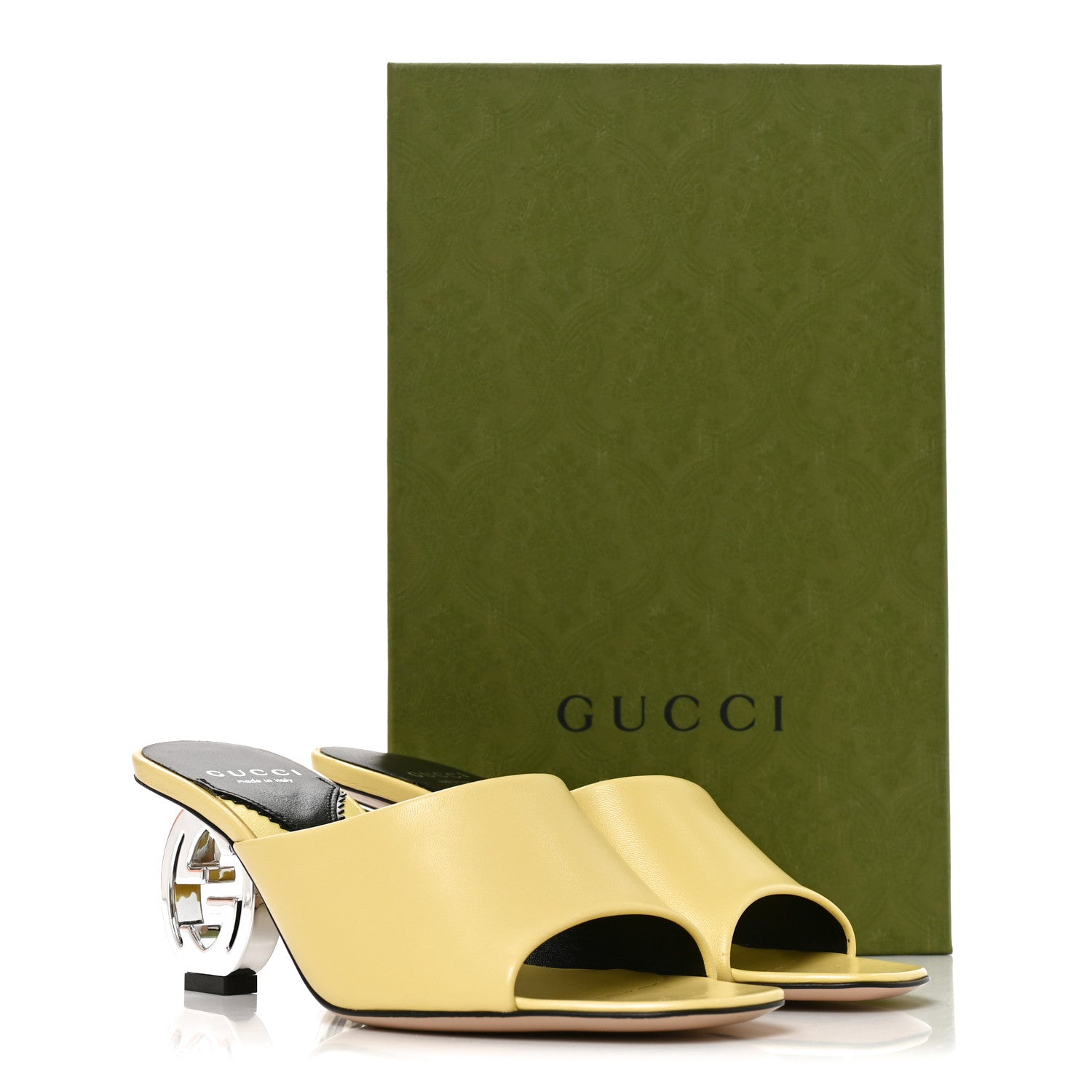 Gucci Malaga Kid Interlocking G Sandals 36.5 Banana 9 of 9