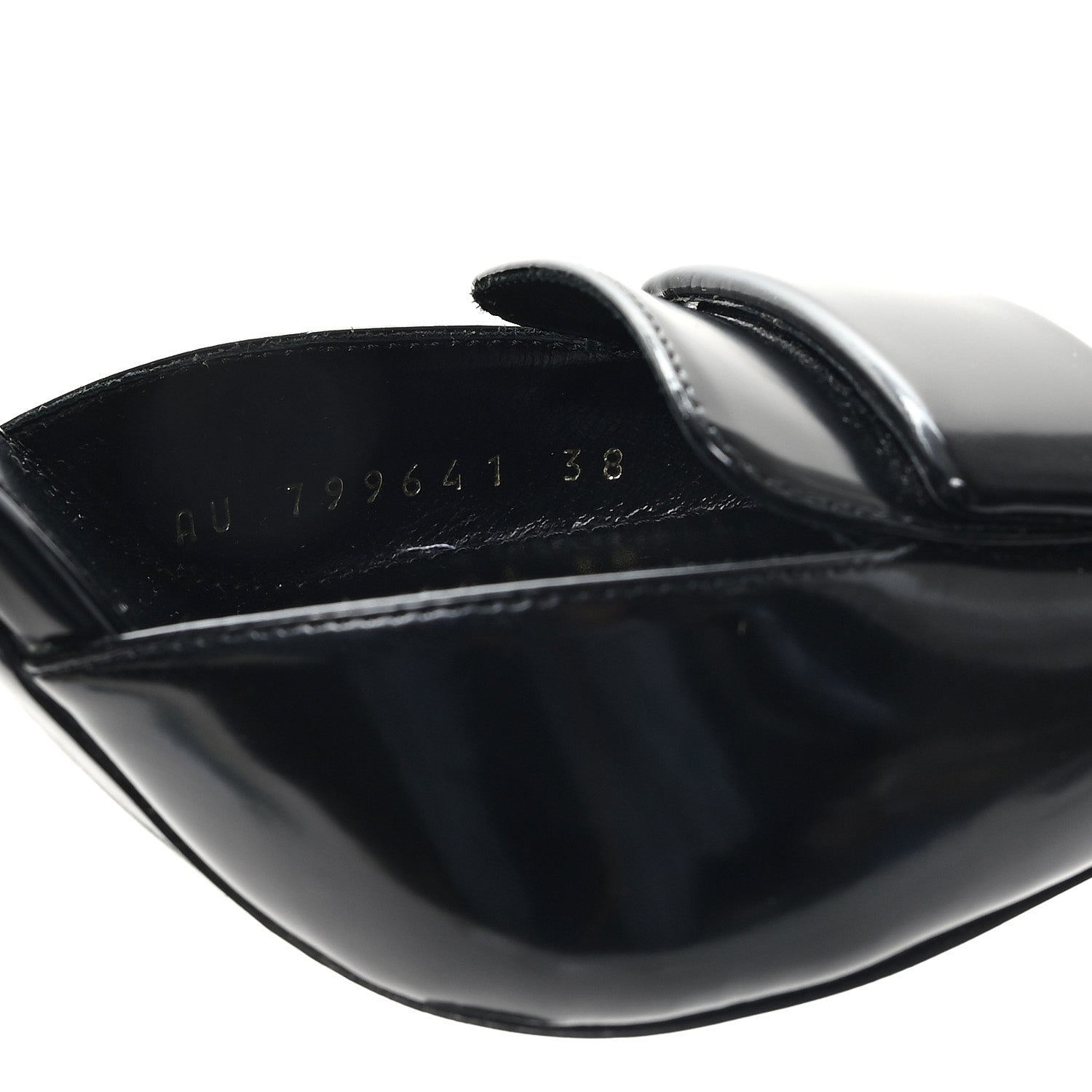 Saint Laurent Patent Calfskin Dorsay 110 Pumps 38 Black 9 of 10