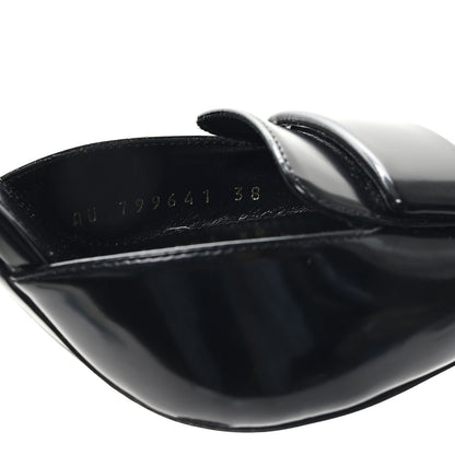 Saint Laurent Patent Calfskin Dorsay 110 Pumps 38 Black 9 of 10