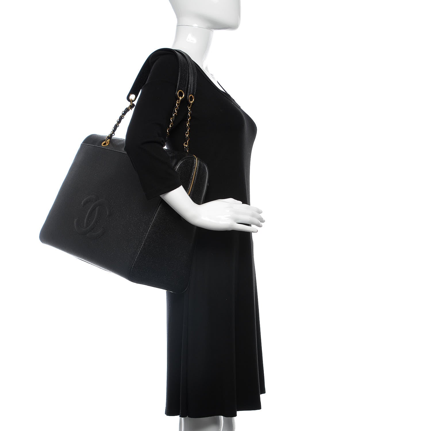 Chanel Caviar Carrying Case Black 2 of 10