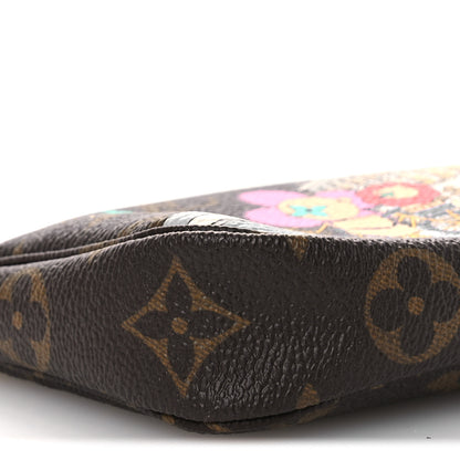 Louis Vuitton Monogram 2022 Christmas Animation Paris Mini Pochette Accessories Pink 9 of 10