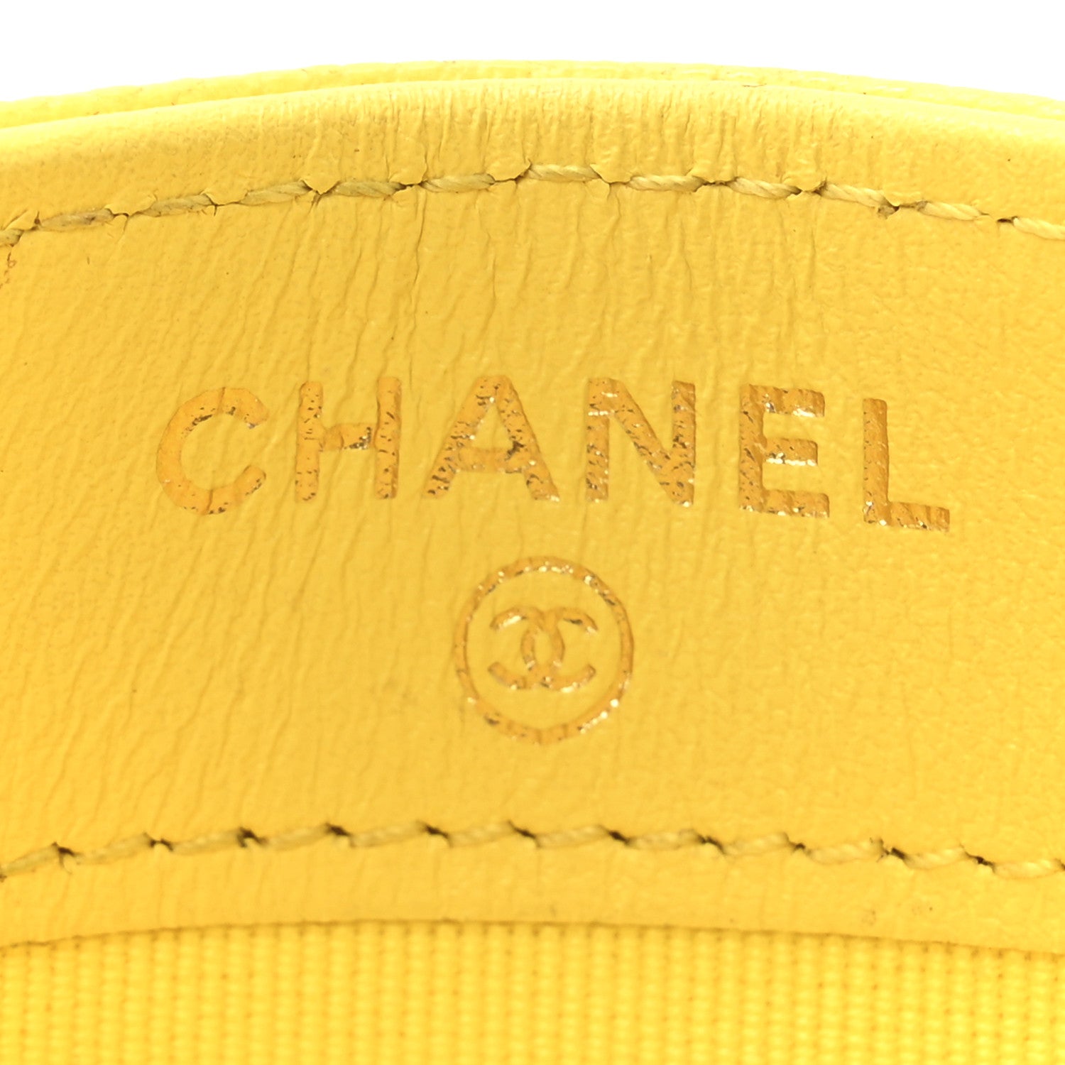 Chanel Caviar Quilted Card Holder Yellow 6 of 12