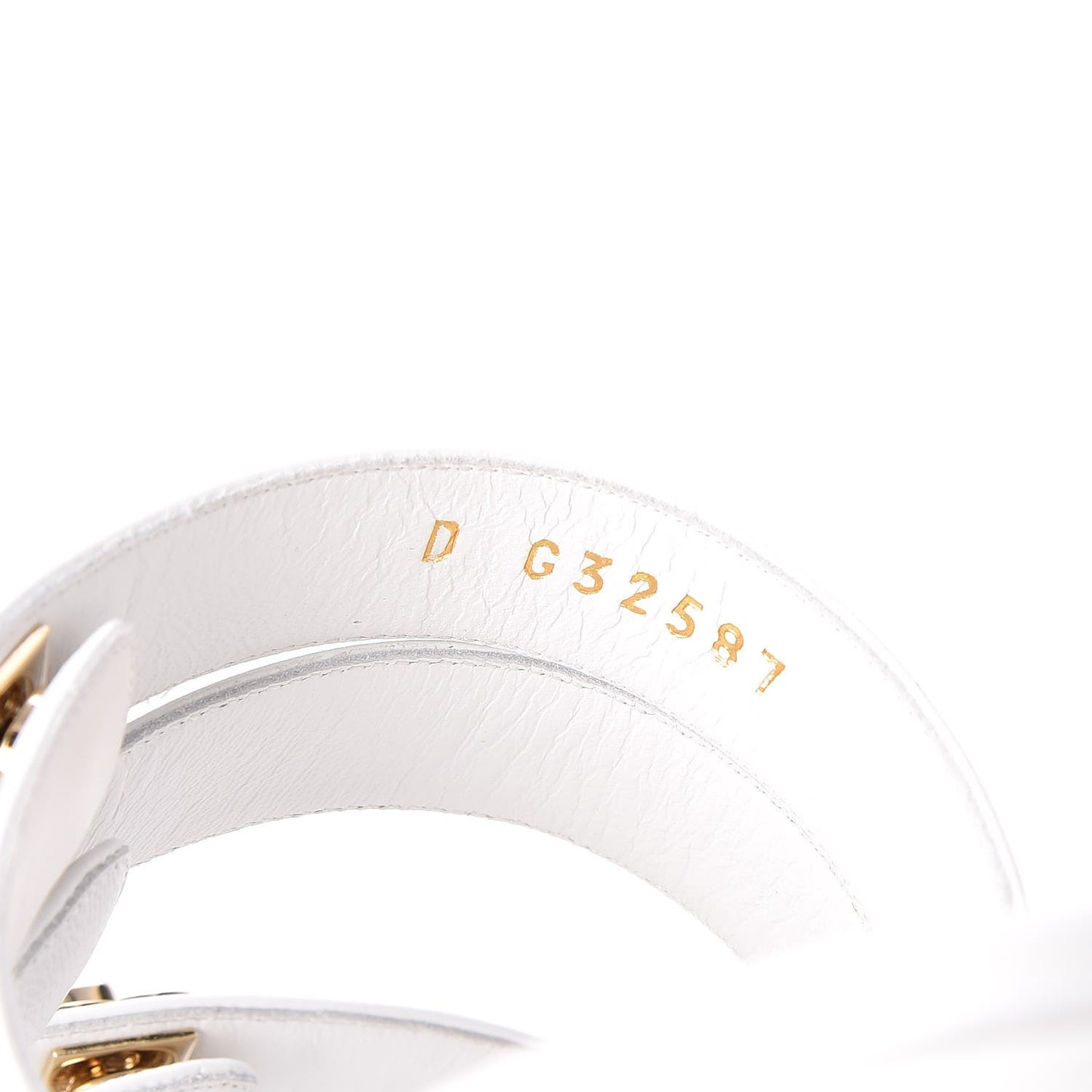 Calfskin Turn Lock Mule Sandals 35 White