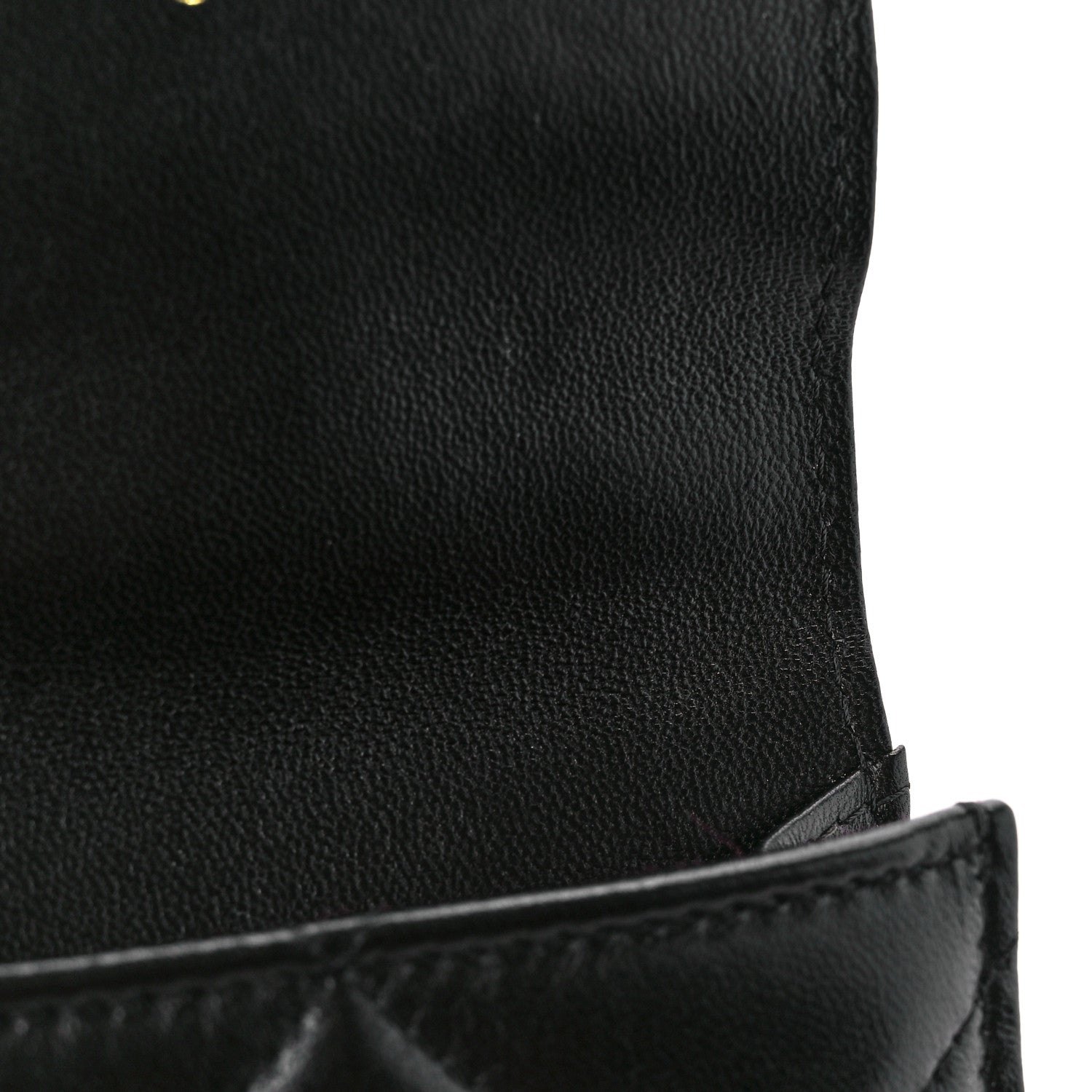 Chanel Lambskin Quilted Chanel 19 Phone Holder With Chain Black 14 of 15