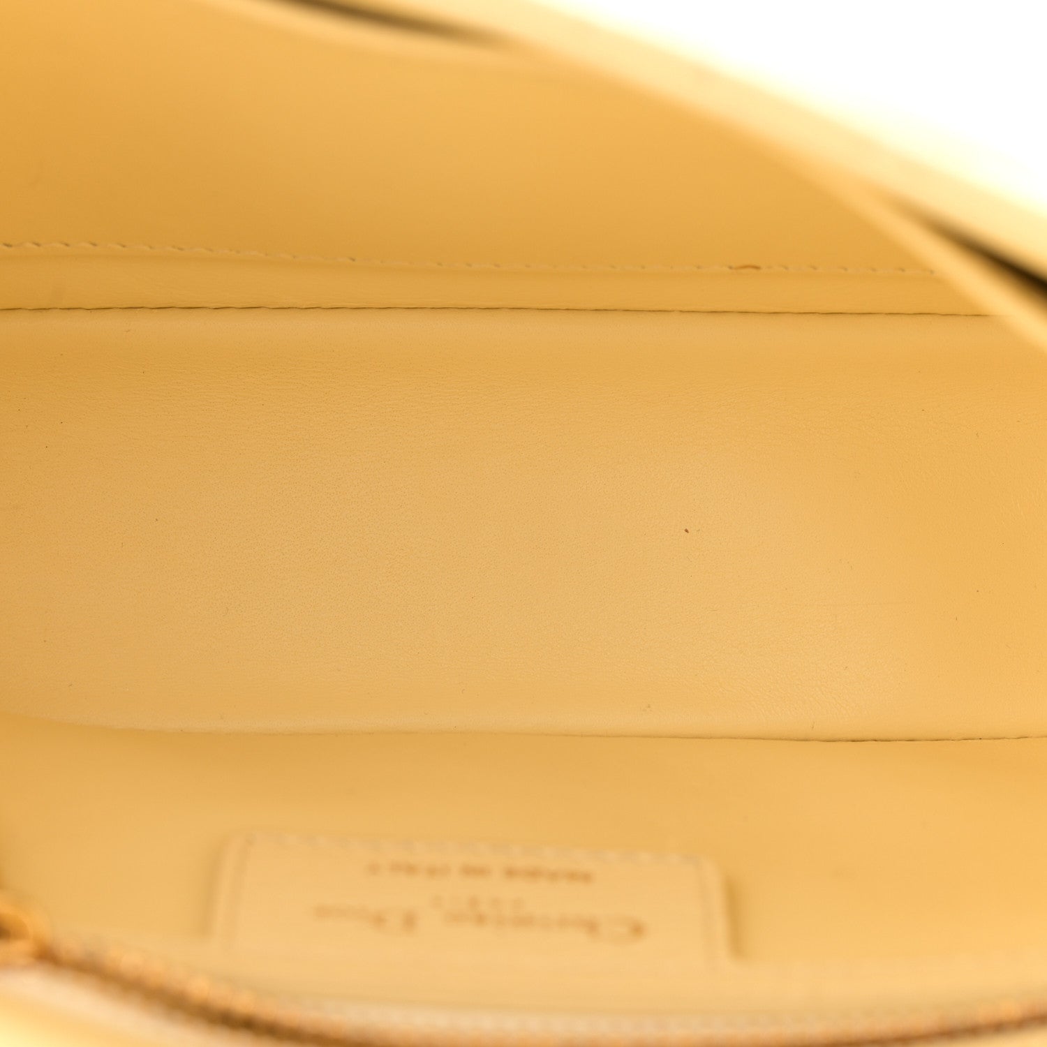Christian Dior Calfskin Cannage Small Caro Bag Pale Yellow 5 of 14