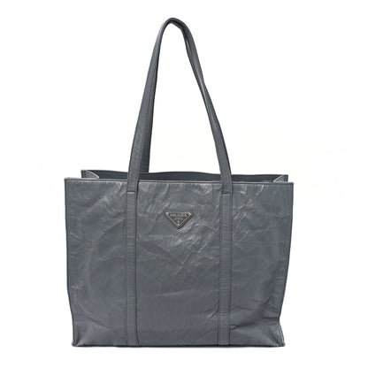 Prada Nappa Antique Large Shopping Tote Ardesia 1 of 12