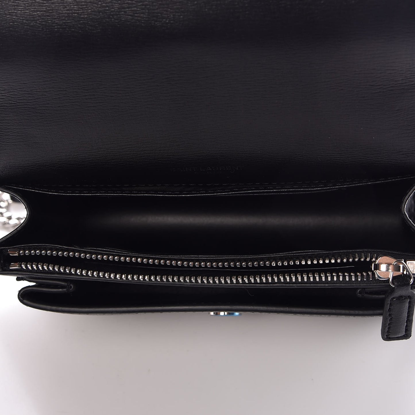 Calfskin Monogram Sunset Chain Wallet Black