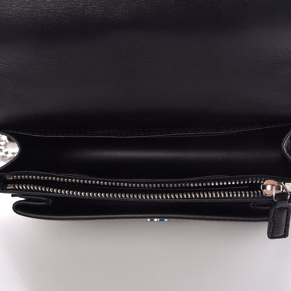 Saint Laurent Calfskin Monogram Sunset Chain Wallet Black 5 of 6