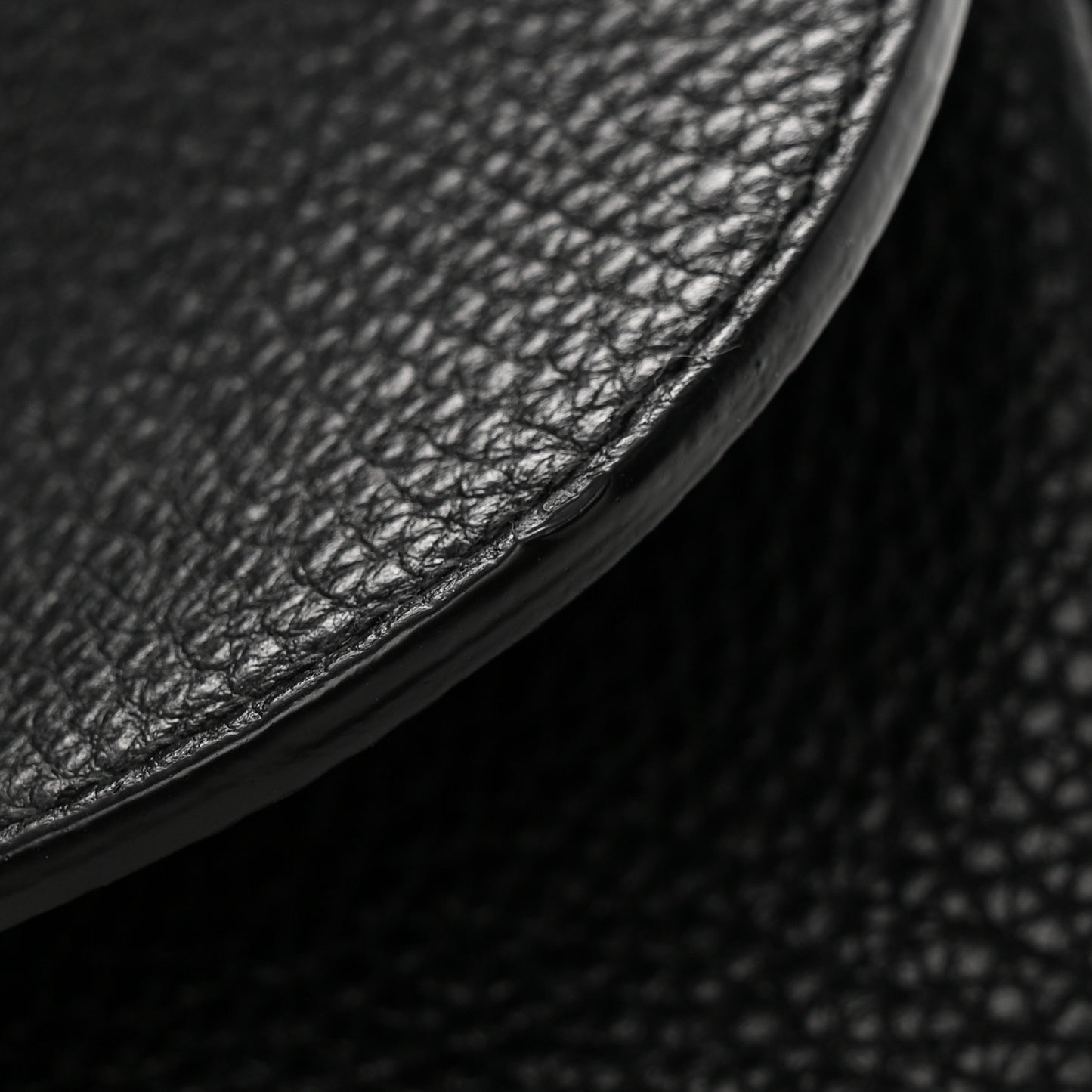 Pebbled Calfskin Medium Soho Flap Crossbody Black
