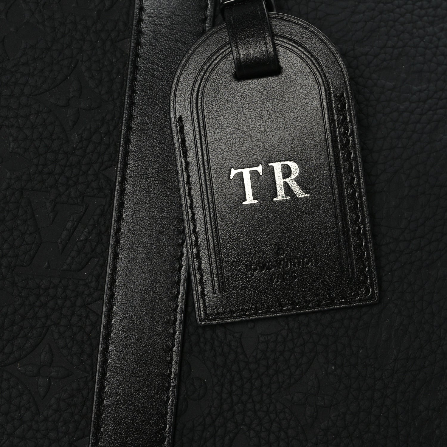 Louis Vuitton Taurillon Monogram Keepall Bandouliere 50 Black 11 of 11