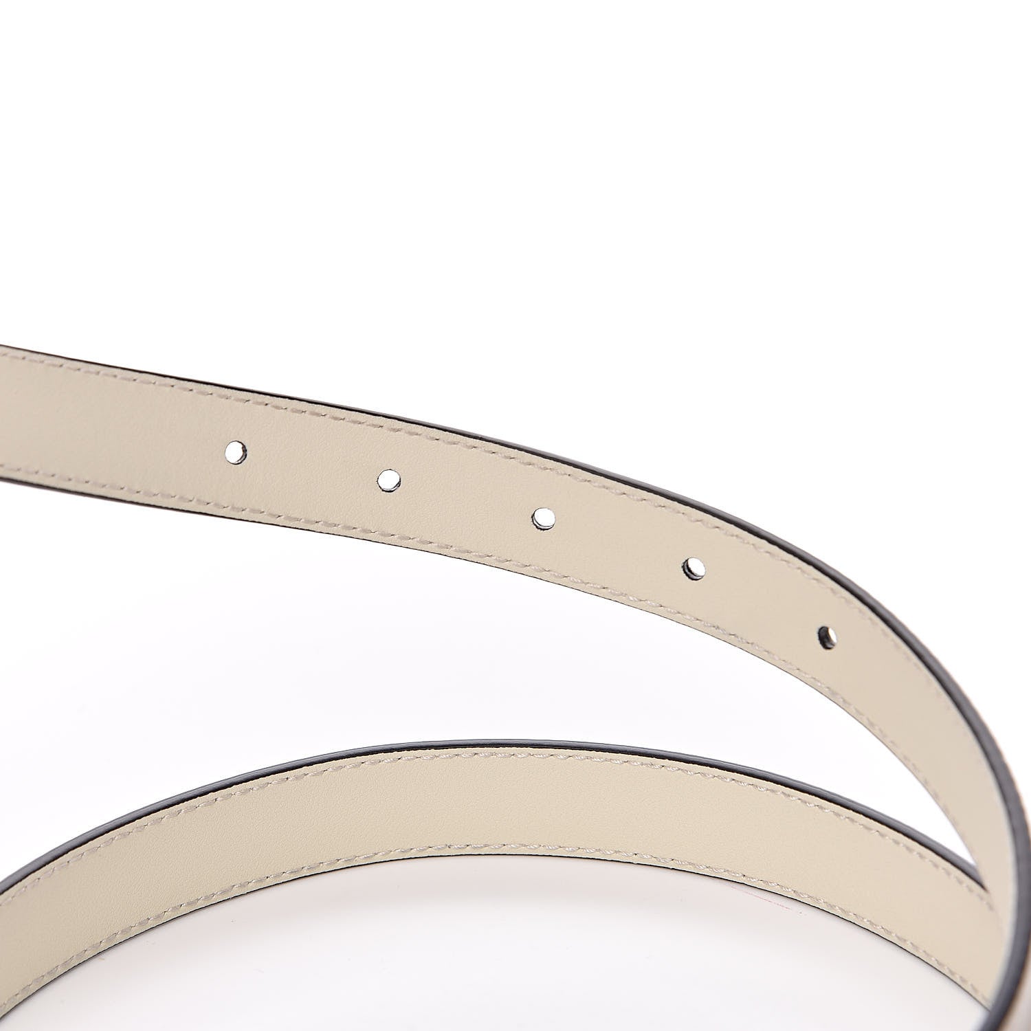 Gucci Calfskin Double G 20mm Belt 90 36 Mystic White 4 of 6