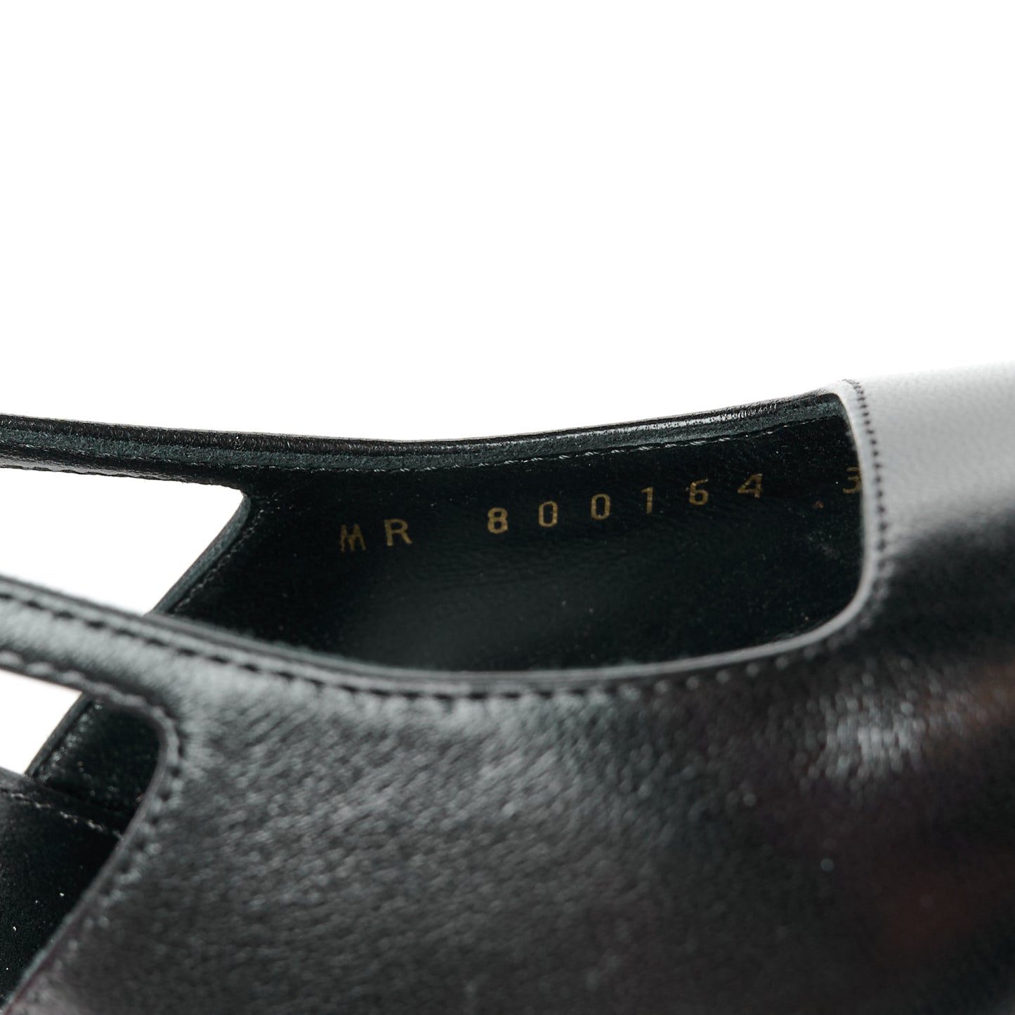 Smooth Calfskin Jeanne 110 Slingback Pumps 36 Black Gold