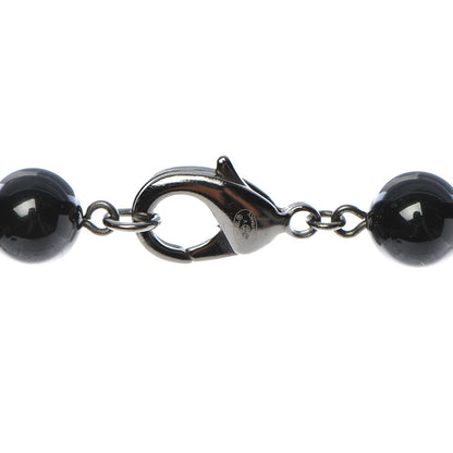 Chanel Ruthenium Beaded CC Long Necklace Black 4 of 4