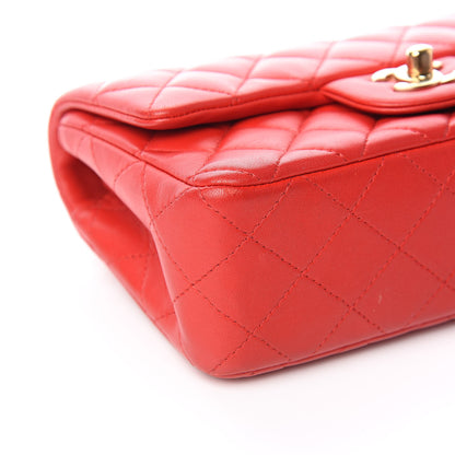 Chanel Lambskin Quilted Mini Rectangular Flap Red 8 of 10
