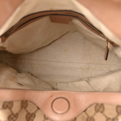 Gucci Monogram Medium Bree Foldover Tote Beige Soft Pink 5 of 18