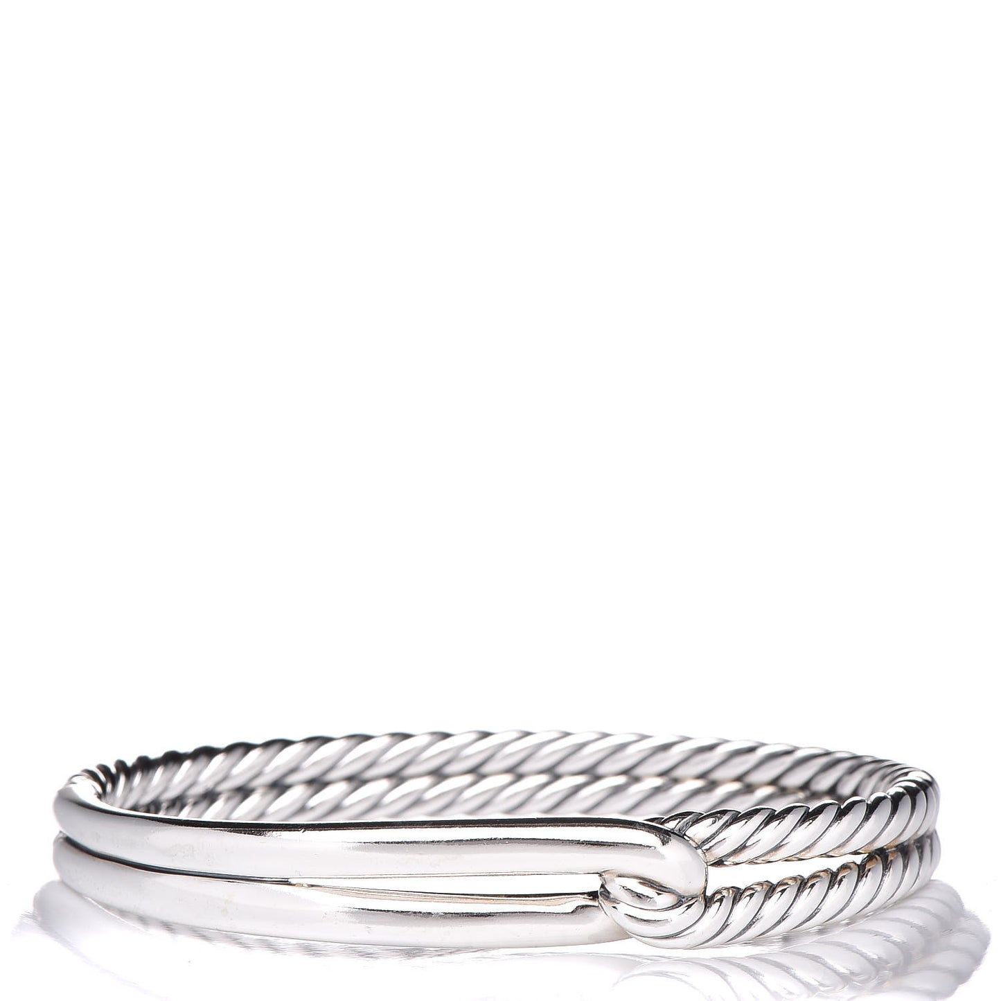 Sterling Silver 10mm Single Loop Labyrinth Bracelet