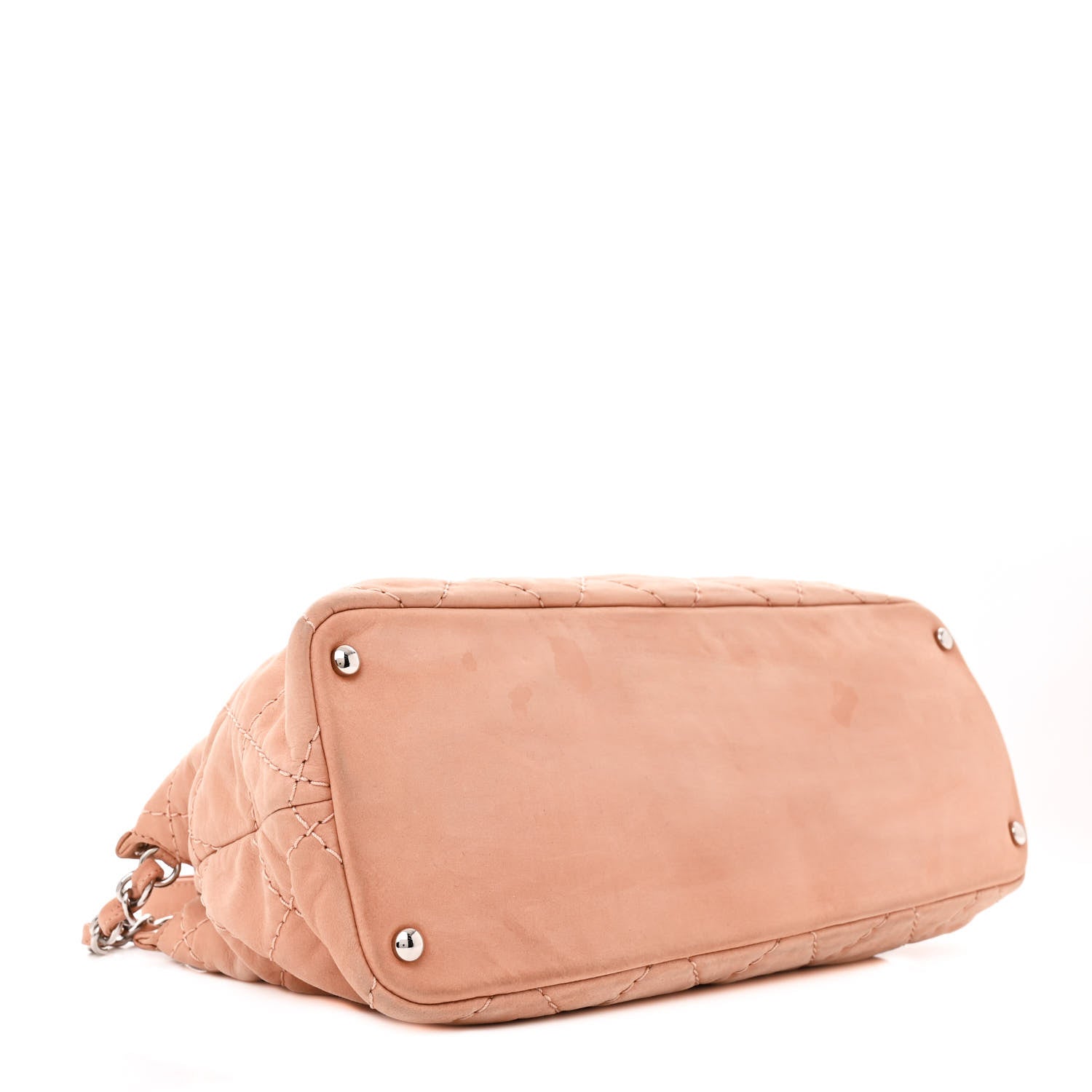 Chanel Iridescent Calfskin Quilted Small Sea Hit Tote Light Pink 4 of 16