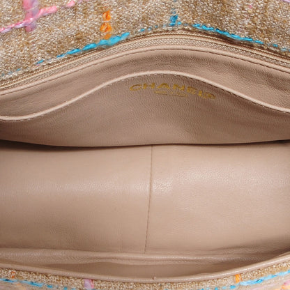 Chanel Tweed Mademoiselle Turn Lock Crossbody Bag Beige 5 of 8
