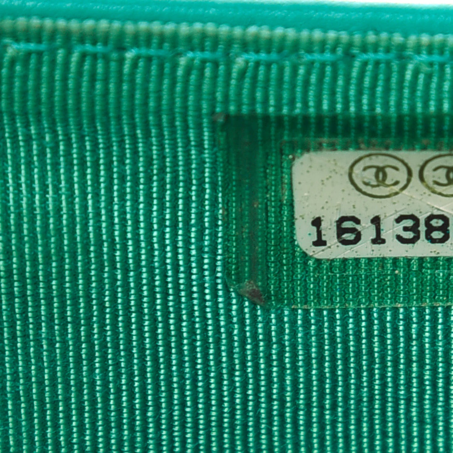 Patent Quilted Zip Pocket Wallet Turquoise