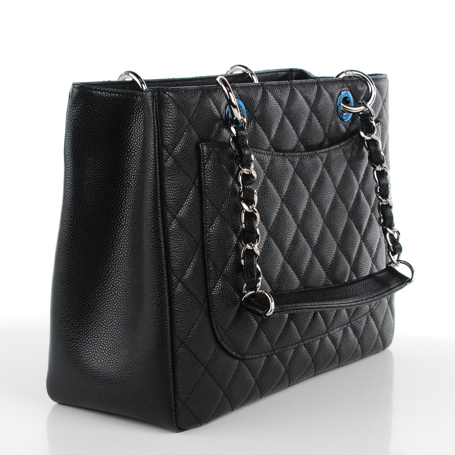 Chanel Caviar Quilted Grand Shopping Tote GST Black 3 of 8